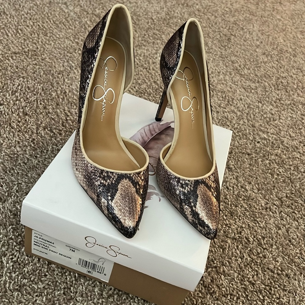 Jessica Simpson Prizma mini snake print sequence